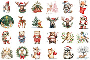 Sweet Christmas Woodland Animals Bun, an Illustration by Sublimation Artist (Thumbnail 2 of 6)