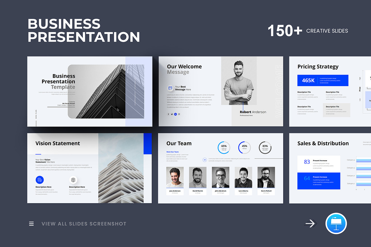 Minimal Business Keynote Template, a Presentation Template by GenerousArt