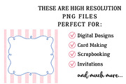 Coastal Stripe Frames PNG Bundle, a Seasonal Illustration by OK Design (Thumbnail 6 of 6)