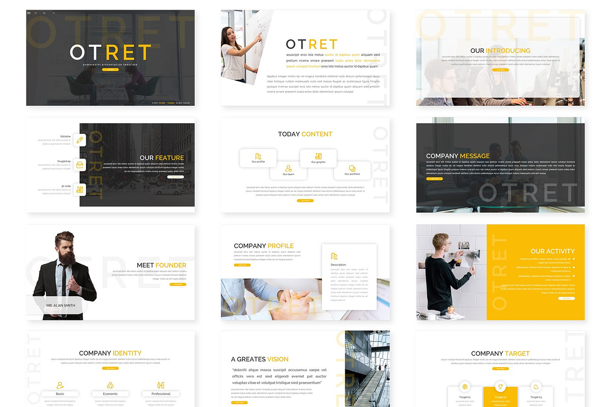 Otret - Powerpoint Template, a Presentation Template by inspirasign (Photo 2 of 4)