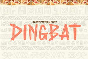 Rabsy: African Pattern Font