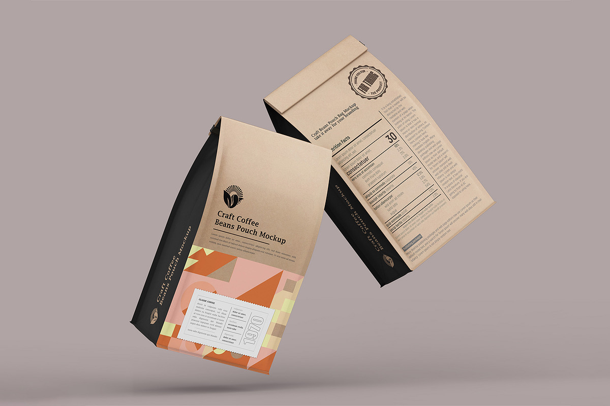 Food or Coffee Pouch Bag Mockup, a Cups & Container Mockup by Ram Studio LLC (Photo 15 of 23)