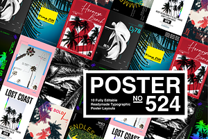 10 Fully Editable Typographic Poster, a Graphic by NoSpoon Design