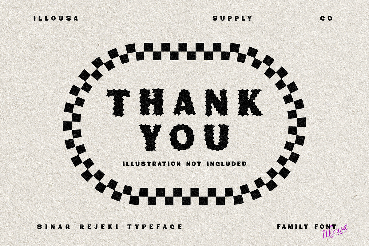 Sinar Rejeki Typeface, a Handwritten Font by Illousa (Photo 6 of 6)