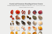 Crystal & Gemstone Mock Up Creator, a Product Mockup by angela simone creative (Thumbnail 3 of 10)