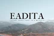 Eadita Luxury Serif Font Family, a Serif Font by Creativetacos (Thumbnail 1 of 12)