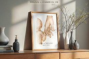 Father and Newborn | Holding Hands, an Illustration by EkaterinaViArt (Thumbnail 5 of 5)