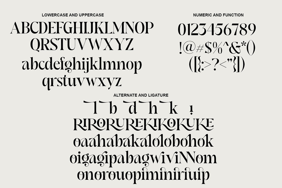 Bogalet - Elegant Serif Font, a Serif Font by Luna Shop (Photo 2 of 8)