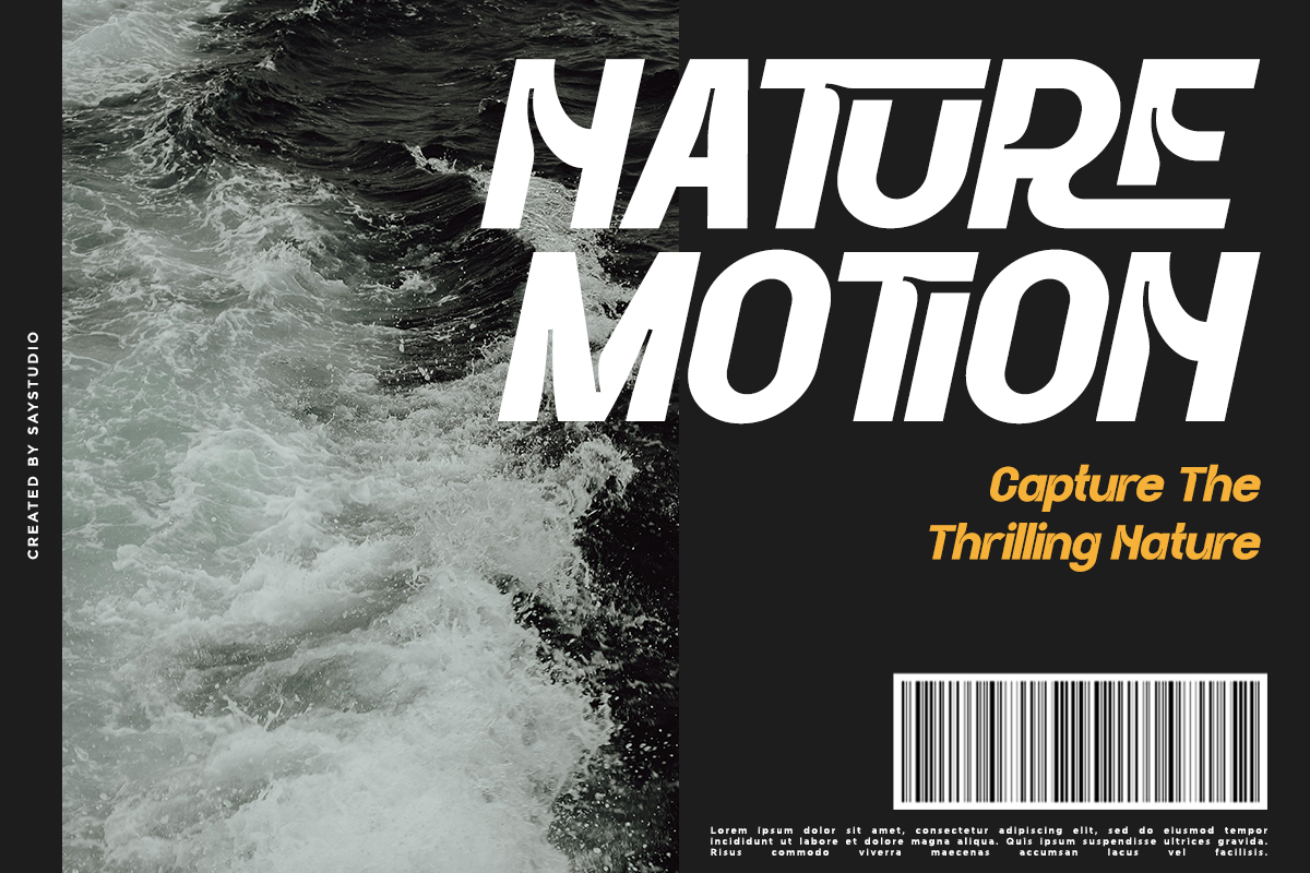 Thegora - Modern Inktrap Sans Serif, a Sans Serif Font by Say Studio (Photo 9 of 13)
