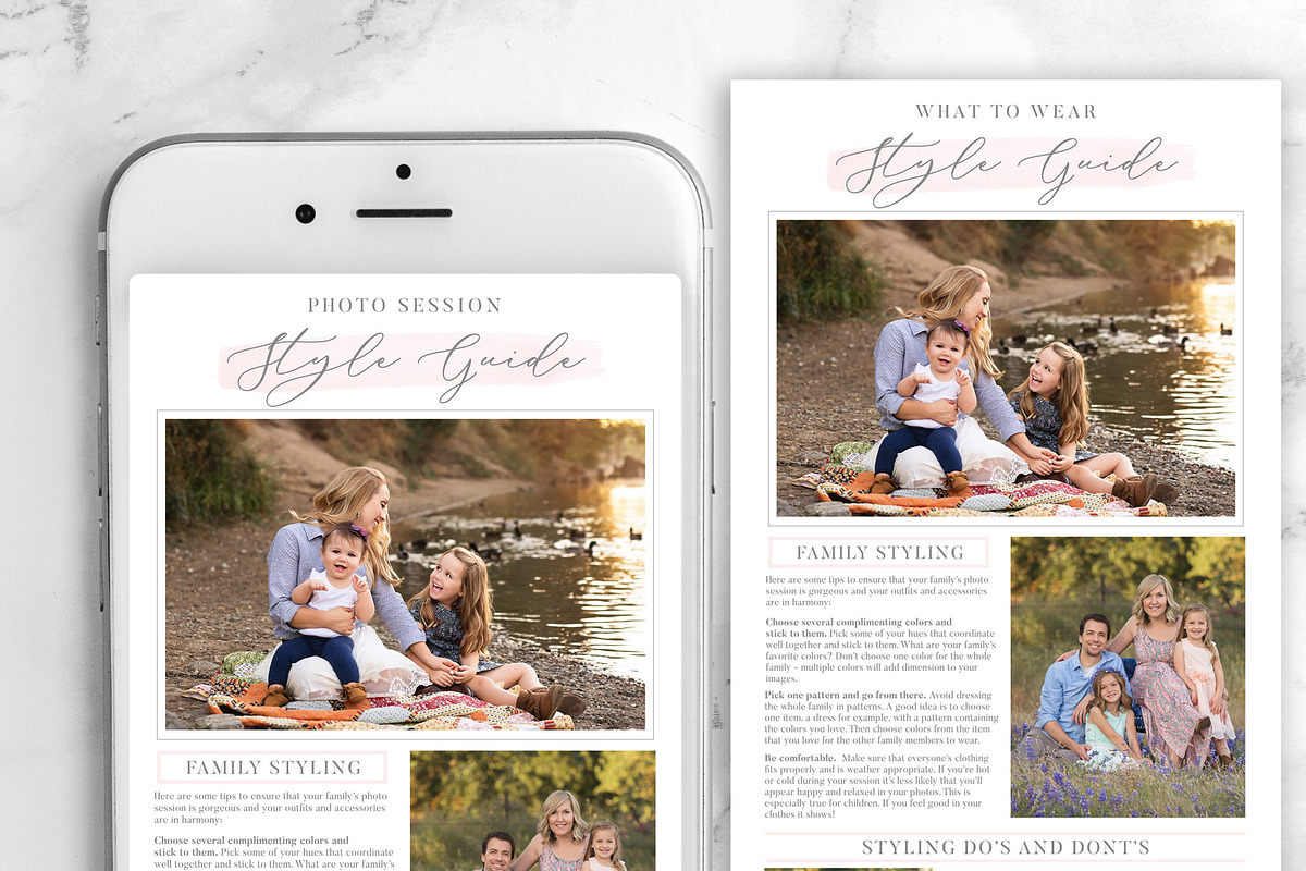 Photography Style Guide Template, an Email Template by Sweet Little Muse (Photo 3 of 3)