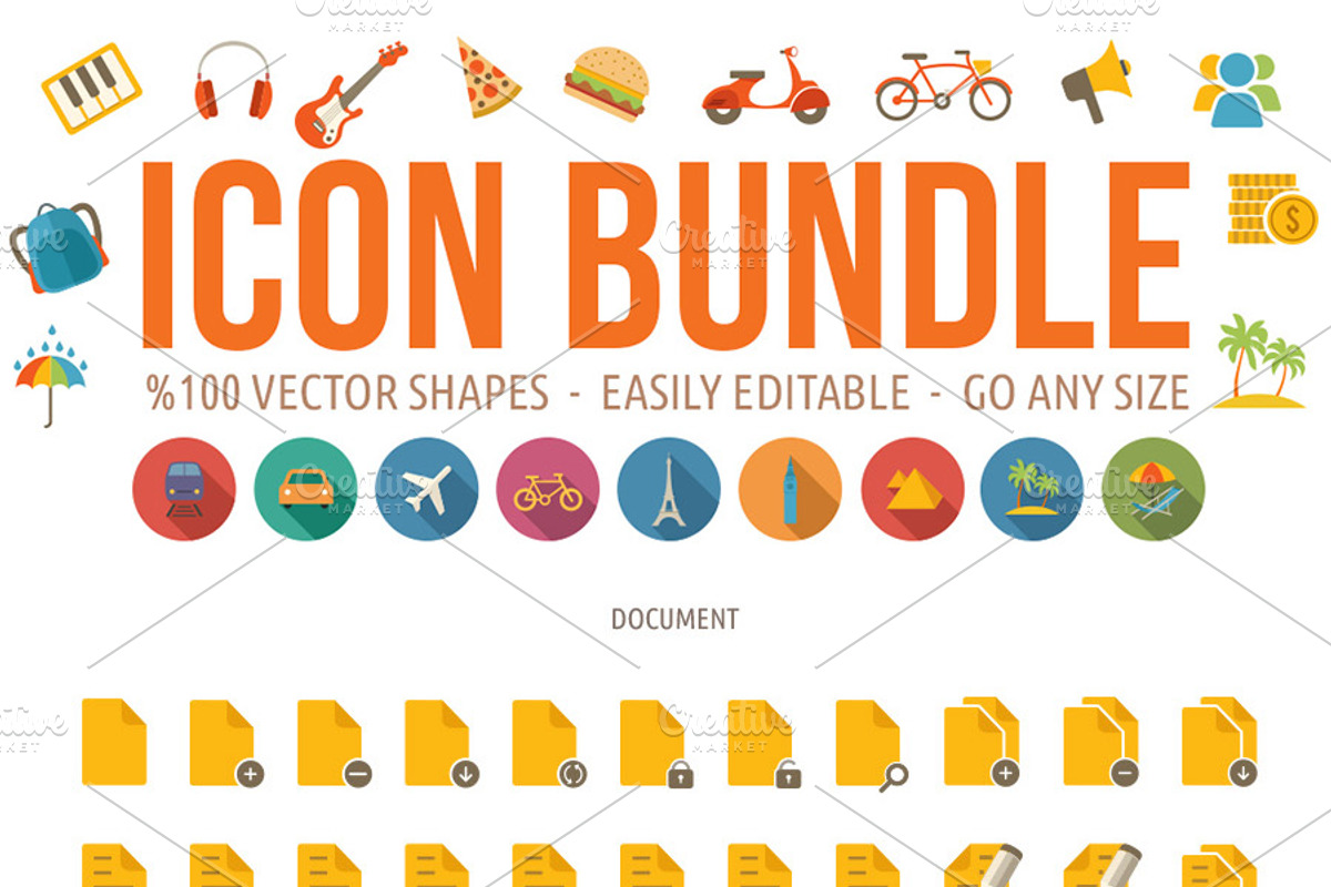 2000 Vector Flat Icons, an Outline Icon by Seyyahil (Photo 2 of 5)