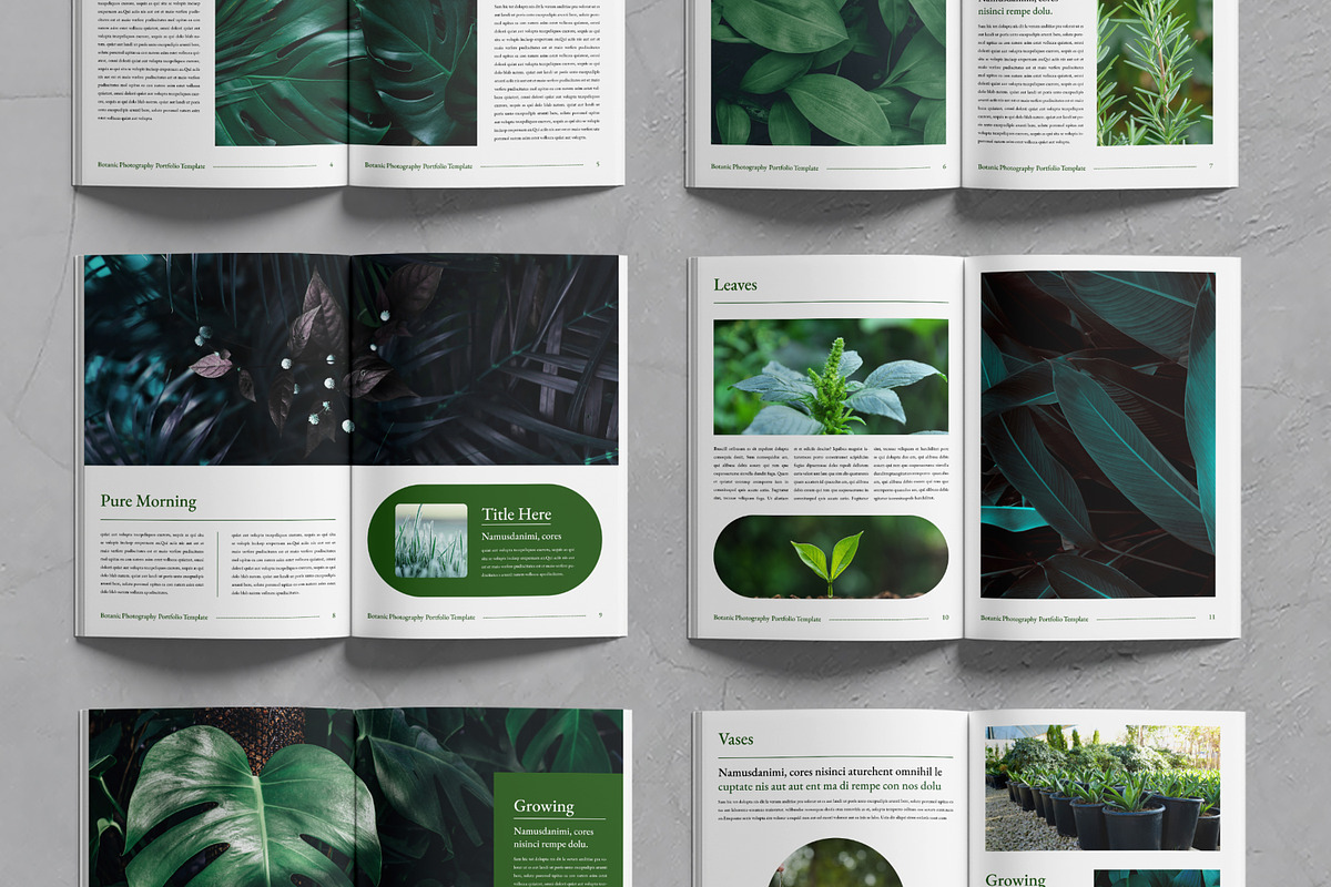 Botanical Photography Template