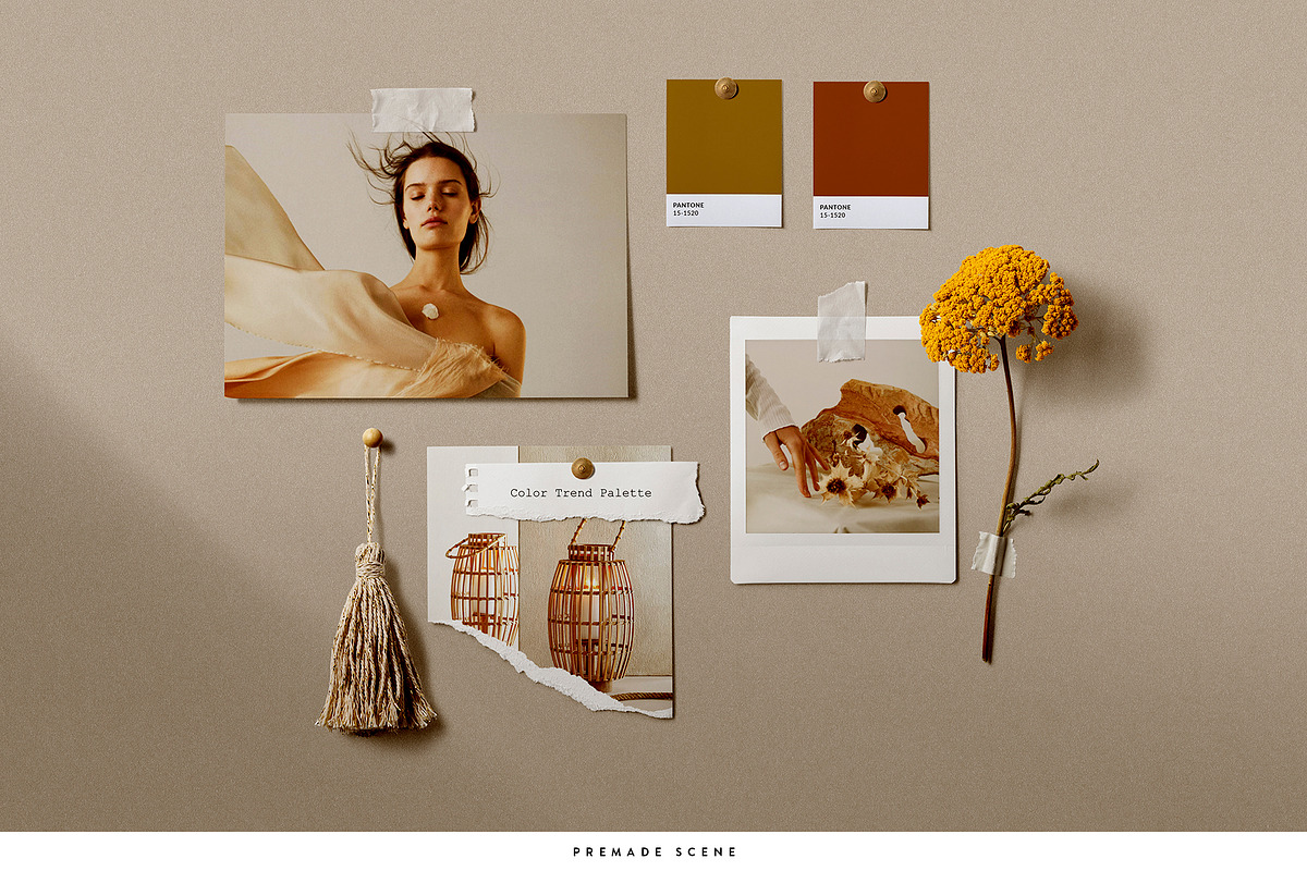 Wall Moodboard Scene Creator, a Product Mockup by Ruby&Heart Collective (Photo 3 of 18)