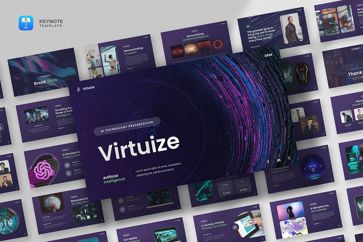Artificial Intelligence Keynote, a Presentation Template by fluffstudio (Photo 1 of 5)
