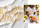 Mediterranean Mood - Line Collection, a Food Illustration by Svitlana Kharchuk (Thumbnail 9 of 12)