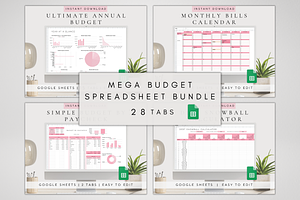 Budget Tracker Spreadsheet Kit 2024