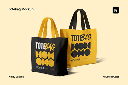 Totebag Mockup, a Merchandise Mockup by sweetmaroon.studio