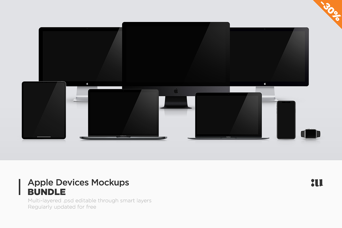 Apple Devices Mockups Bundle, an iPhone Mockup by Unio Designs (Photo 1 of 10)