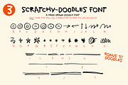 Scratchy Font! Handwriting! Texture!, a Font by Studio Funshop by Kelli (Thumbnail 8 of 8)
