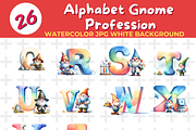 Alphabet Gnome Profession watercolor, an Education Illustration by John_Walker (Thumbnail 1 of 2)