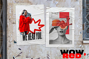 Red collage Cut out Mixed media set, an Object Graphic by 60secondsArt (Thumbnail 12 of 12)