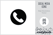11 Customizable Social Media Icons, an Icon by Em & Dash (Thumbnail 3 of 3)