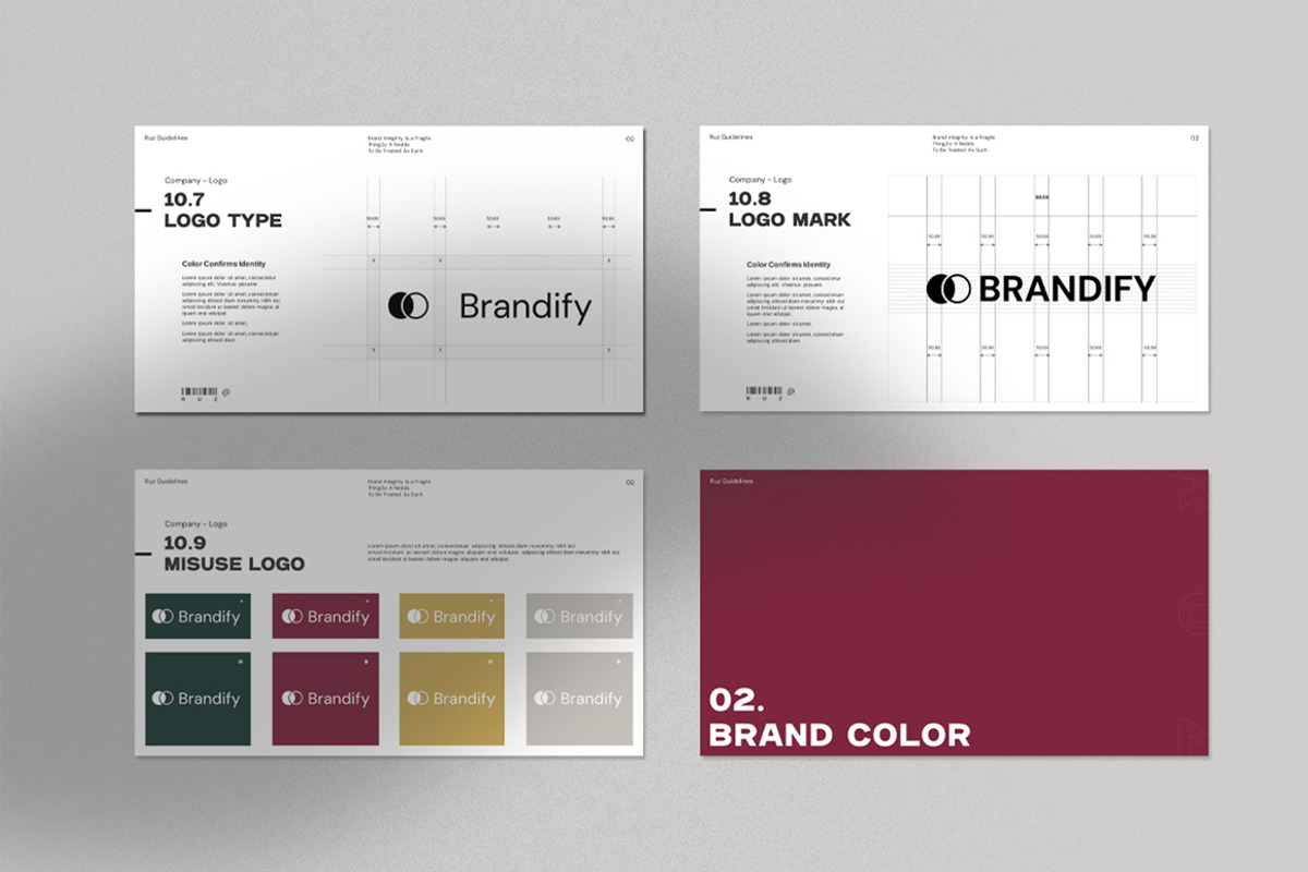 Brand Guideline PowerPoint, a Presentation Template by Dream-Lab (Photo 4 of 12)