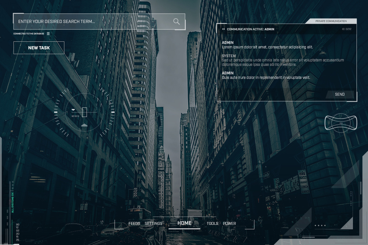 System UI PSD Template, a Templates & Theme by M K GRAPHICS (Photo 6 of 10)