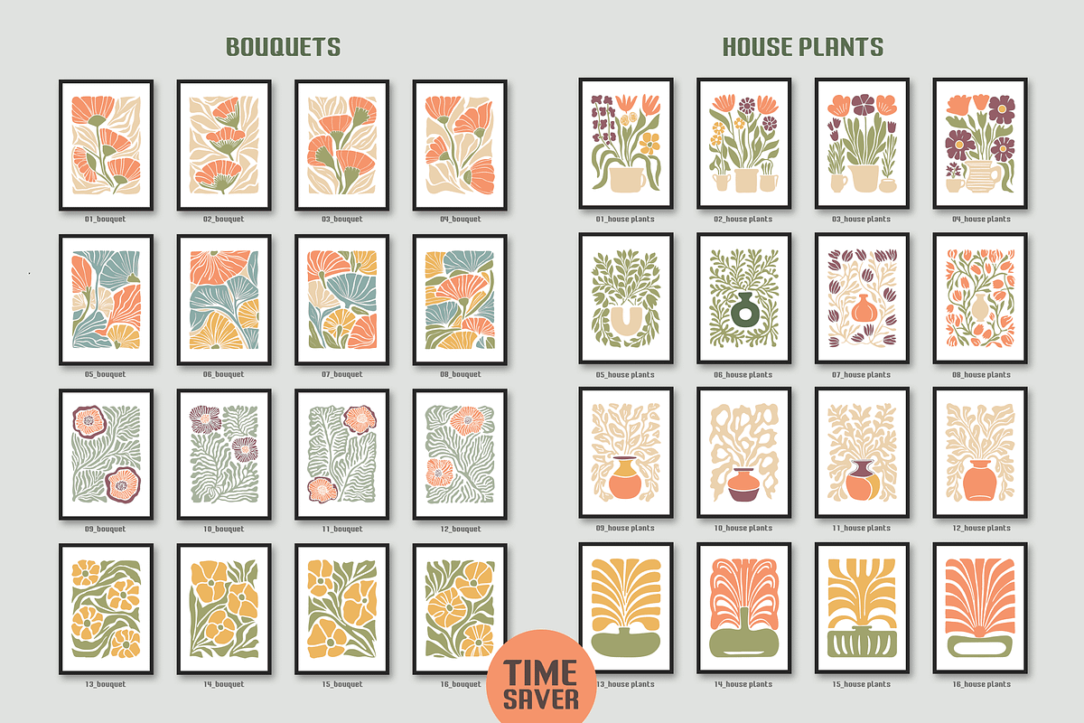 BloomBlocks. 200 Wall Art Posters, a Graphic by Cosmic Store (Photo 5 of 12)