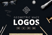 Geometric Maze Logos + Templates, a Branding & Logo Template by Graphicfresh (Thumbnail 1 of 7)