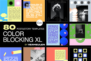 Instagram Social Media CANVA ColorXL, a Social Media Template by Vermeulen Design Studio