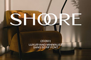 Shoore, a Sans Serif Font by Matsero (Thumbnail 1 of 10)