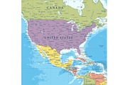 Vector World Map - Large&Detailed, a Decorative Illustration by PorcuPen Works (Thumbnail 2 of 10)