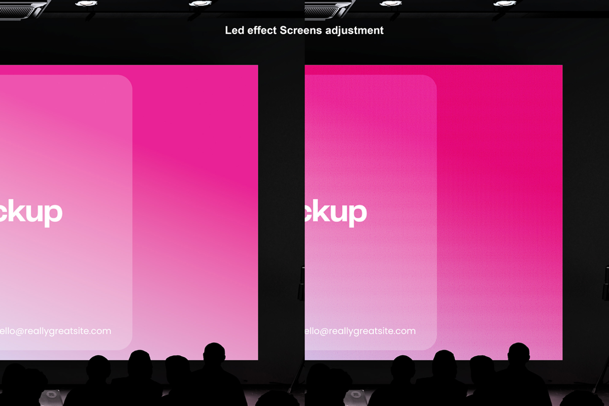 Projector Screens Mockup, an Advertising Mockup by PixelPiknik (Photo 3 of 3)