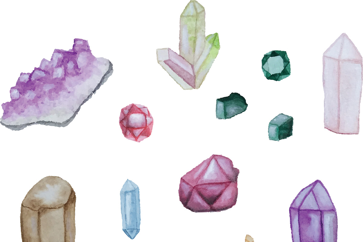 Crystals & Gems, an Illustration by Valeri Nick (Photo 3 of 3)
