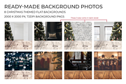 Christmas Scene Creator Backgrounds, a Product Mockup by SarahDesign (Thumbnail 5 of 8)