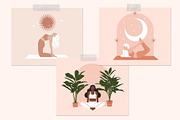 Yoga Poses Illustrations Collection, a Healthcare Illustration by Katerina Osa (Thumbnail 8 of 12)