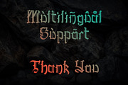 Oldstone Lines, a Blackletter Font by Letterafa Studio (Thumbnail 8 of 8)