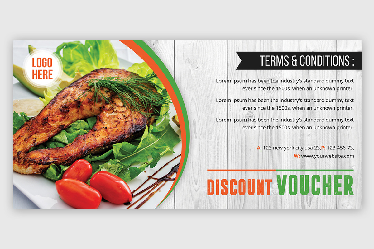 Discount Voucher, a Card Template by Creative designer