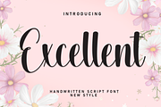 Excellent | Script Font, a Handwritten Font by Scratchones (Thumbnail 1 of 8)