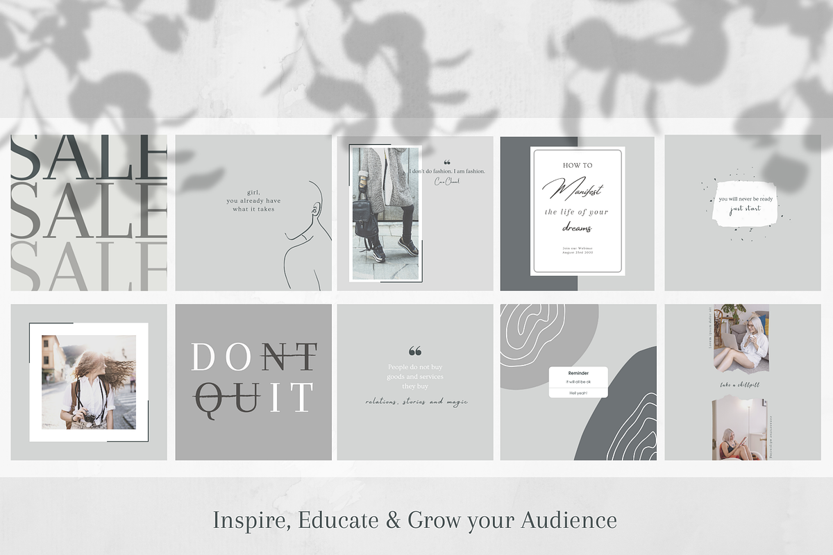 Instagram Post Template - CANVA, a Social Media Template by Tegefeldt Design (Photo 2 of 6)