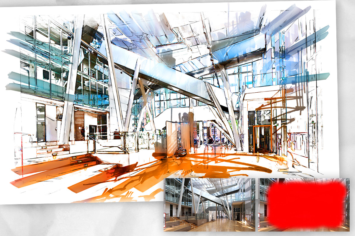 Marker Sketch Photoshop Action, an Action Add-On by GorynArt (Photo 2 of 20)