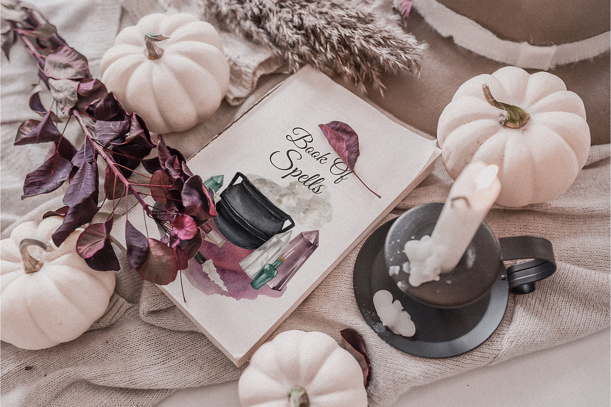 Glam Halloween Season of the Witch, a Seasonal Illustration by Catch the Dream Art (Photo 2 of 10)