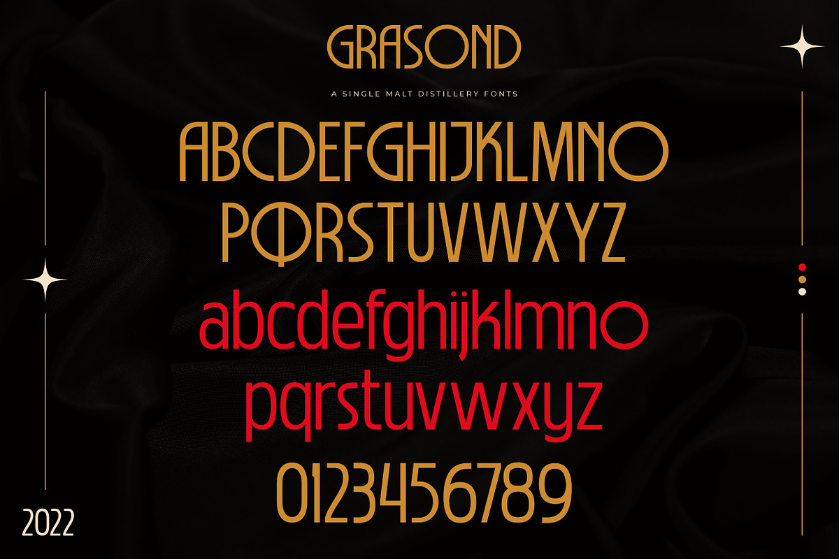 GRASOND - Vintage Deco Fonts, a Sans Serif Font by Ian Irwanwismoyo (Photo 9 of 10)
