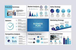 Business Plan Presentation Template, a Presentation Template by E-Type