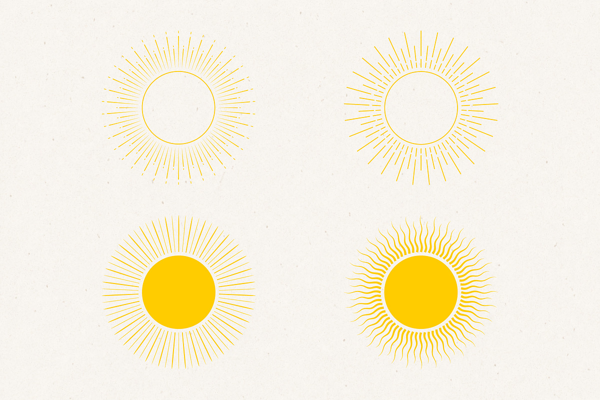 105 Sun Symbols, an Object Illustration by PixMarket (Photo 8 of 9)