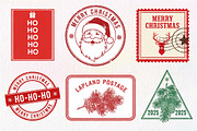 Vintage Christmas Stamp Collection, an Illustration by Dream Creation (Thumbnail 3 of 7)