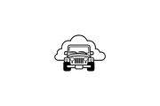 Minimalist Modern Jeep Logo, a Branding & Logo Template by Luxury Logos (Thumbnail 3 of 4)
