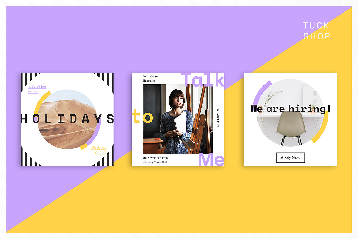 Playful Instagram posts, a Social Media Template by dookit studio (Photo 3 of 7)