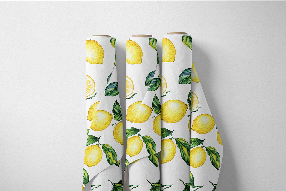 Seamless Citrus Design, a Decorative Illustration by Pati Charm Studio (Photo 6 of 7)